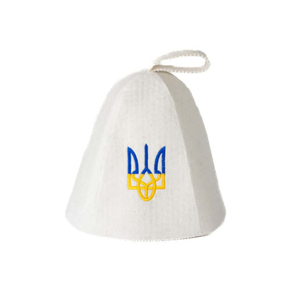 Kyfe sauna hat Ukrainian White color variant