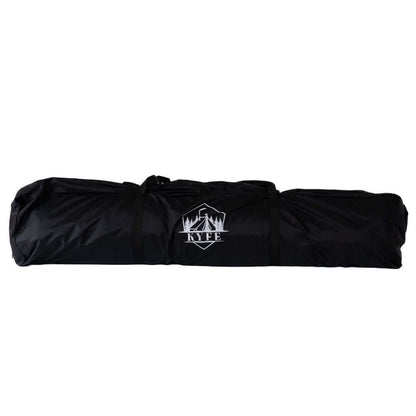KYFE sauna tent packed into its travel bag for transport